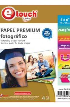PAPEL FOTO 4X6 260GR 200 HOJAS ETOUCH