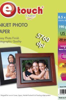 PAPEL FOTO TAMAÑO CARTA 190GR 20 HOJAS