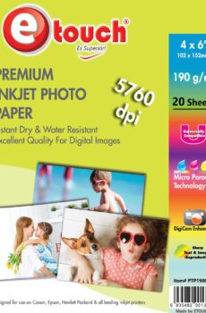 PAPEL FOTO TAM. CARTA 190GR 200 HOJAS ETOUCH
