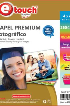 PAPEL FOTO 4X6 260GR 100 HOJAS ETOUCH